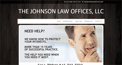 Desktop Screenshot of johnsonlawoffices.com